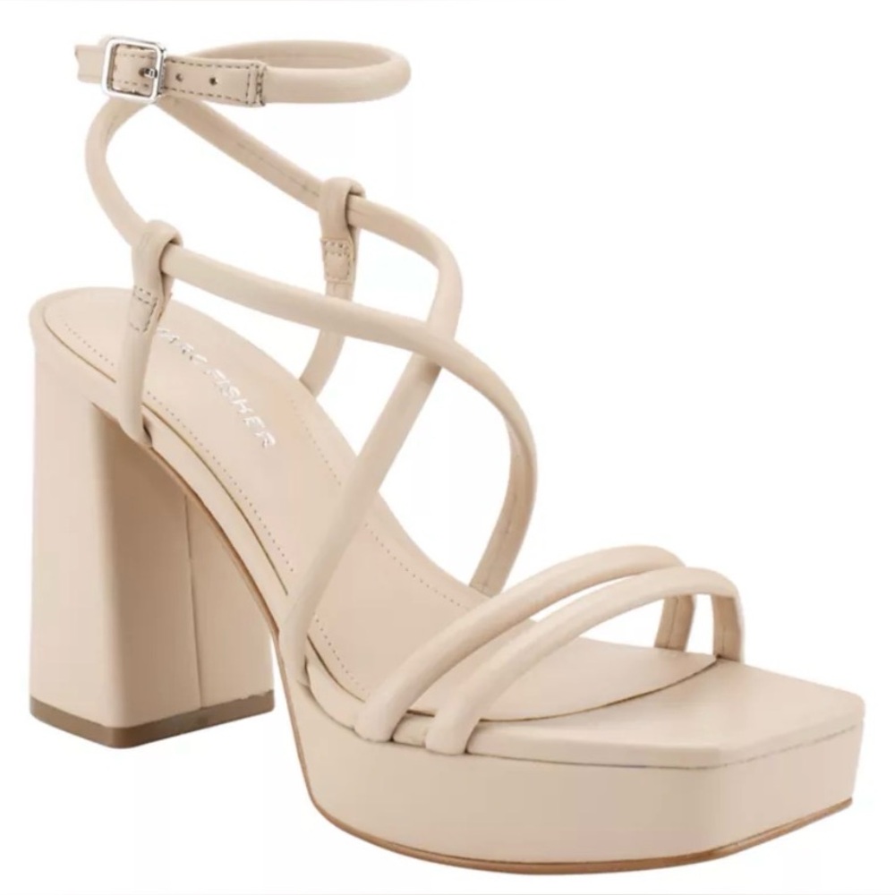 Beige heels size 6 women